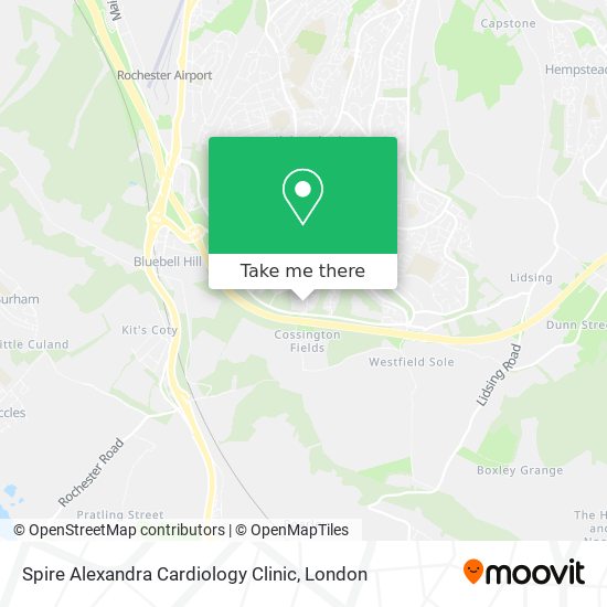 Spire Alexandra Cardiology Clinic map