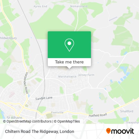 Chiltern Road The Ridgeway map