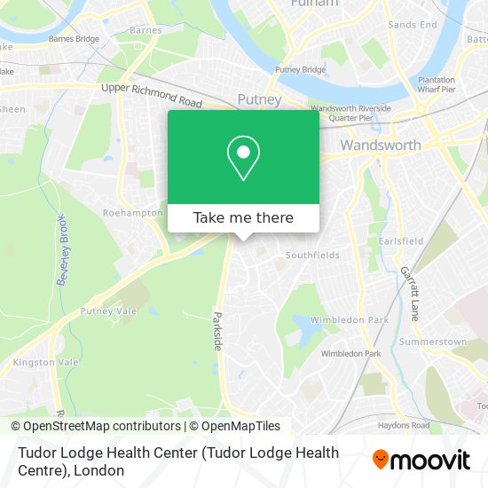 Tudor Lodge Health Center map