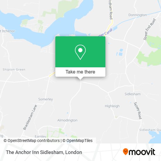 The Anchor Inn Sidlesham map