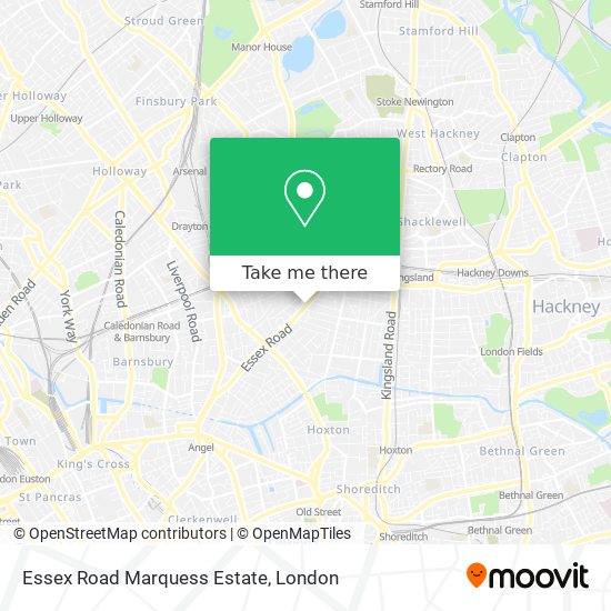 Essex Road Marquess Estate map