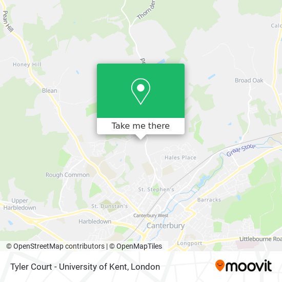 Tyler Court - University of Kent map