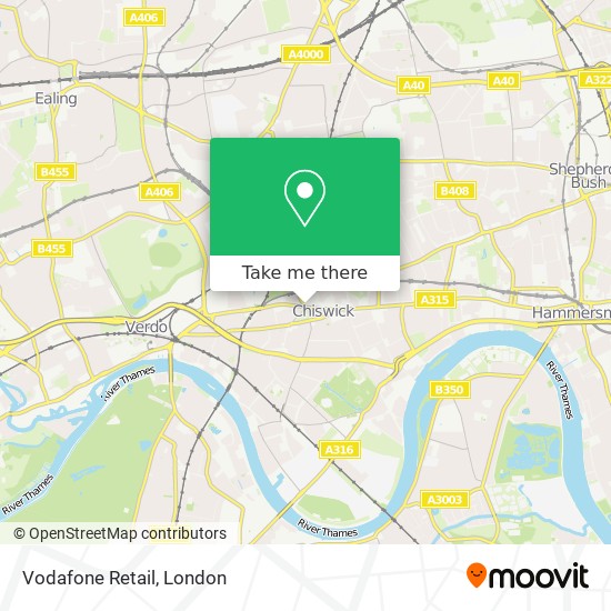 Vodafone Retail map