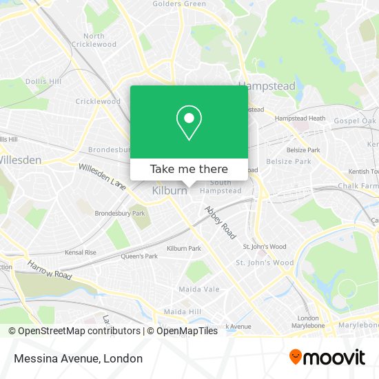Messina Avenue map