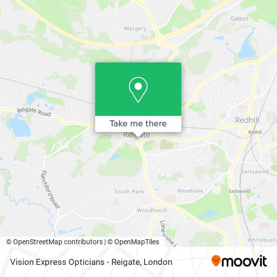 Vision Express Opticians - Reigate map