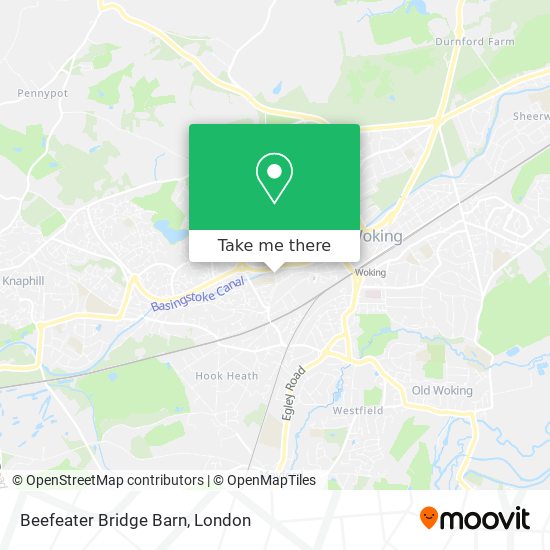 Beefeater Bridge Barn map