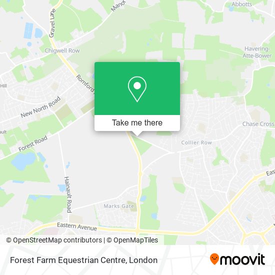 Forest Farm Equestrian Centre map