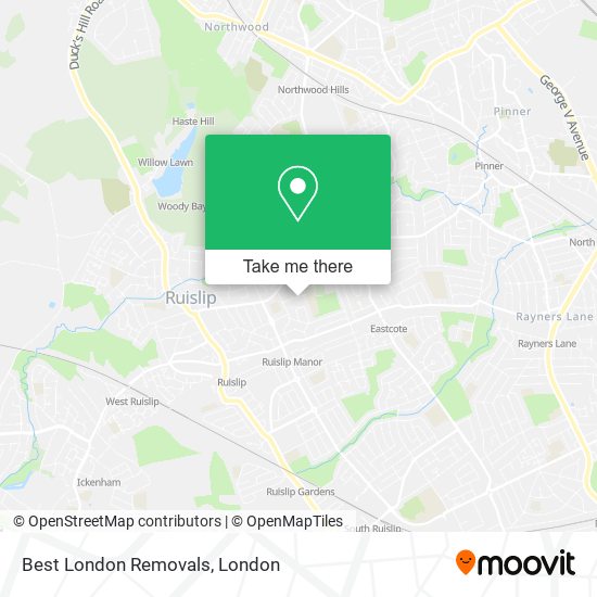 Best London Removals map