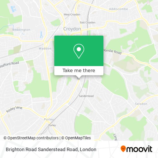 Brighton Road Sanderstead Road map