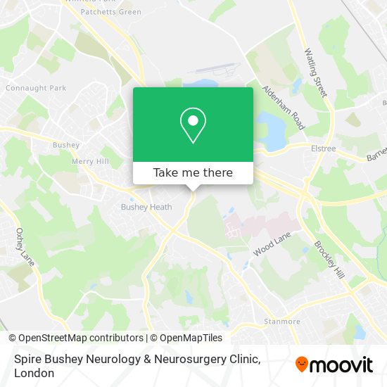 Spire Bushey Neurology & Neurosurgery Clinic map