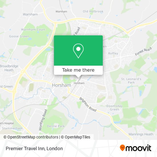 Premier Travel Inn map