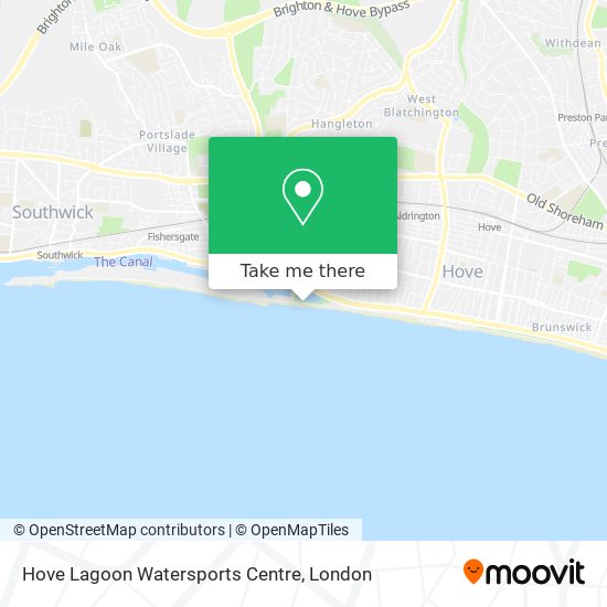 Hove Lagoon Watersports Centre map