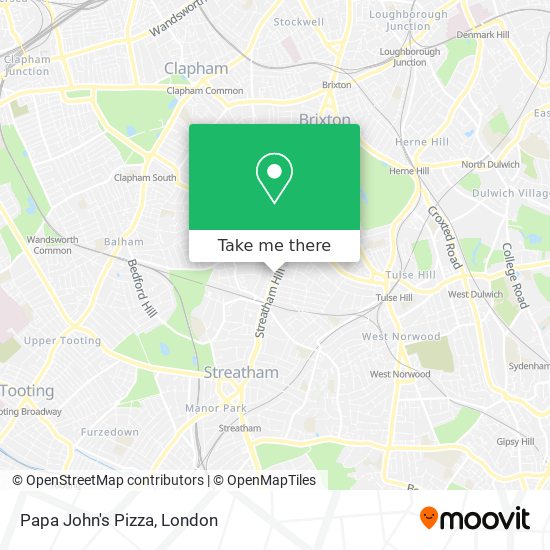 Papa John's Pizza map