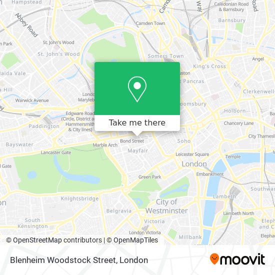 Blenheim Woodstock Street map