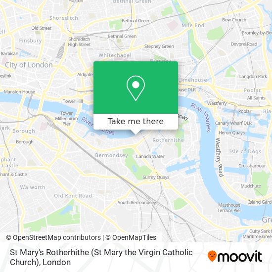 St Mary's Rotherhithe (St Mary the Virgin Catholic Church) map