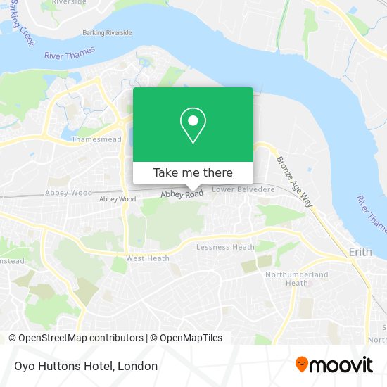 Oyo Huttons Hotel map