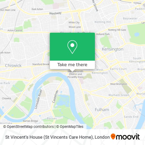 St Vincent's House (St Vincents Care Home) map