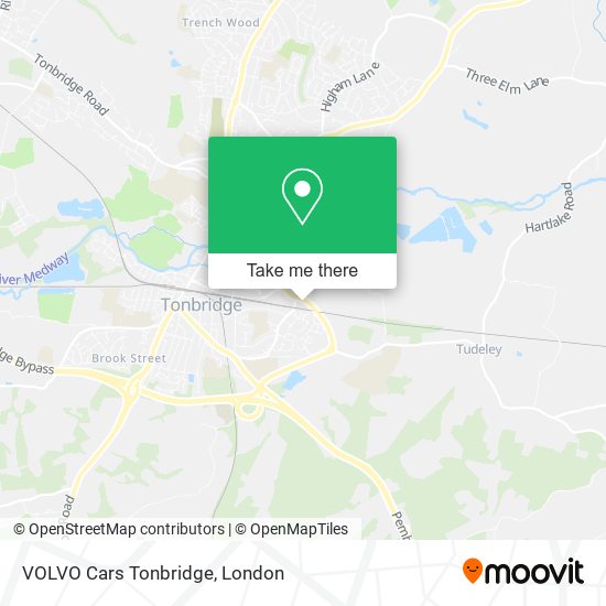 VOLVO Cars Tonbridge map