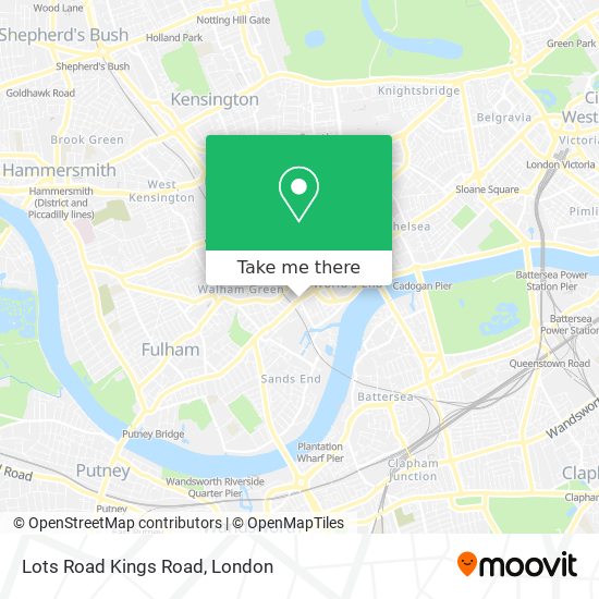 Lots Road Kings Road map