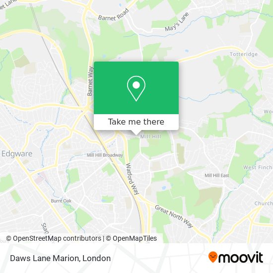 Daws Lane Marion map