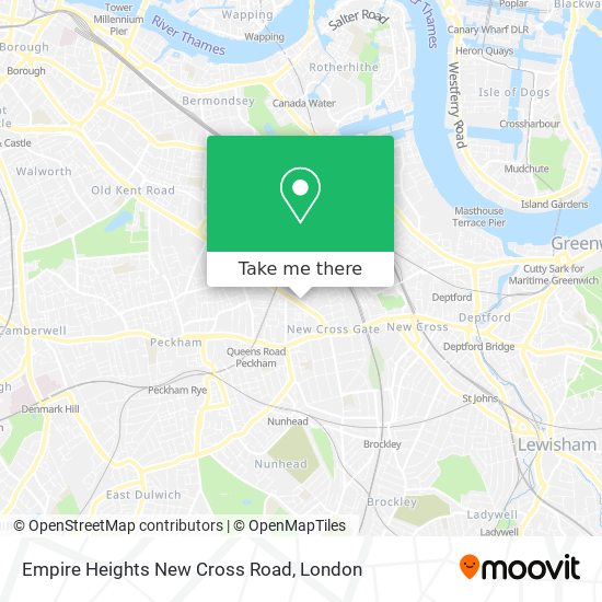 Empire Heights New Cross Road map
