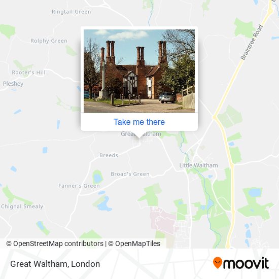 Great Waltham map
