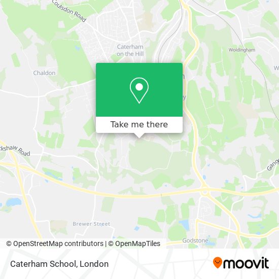 Caterham School map