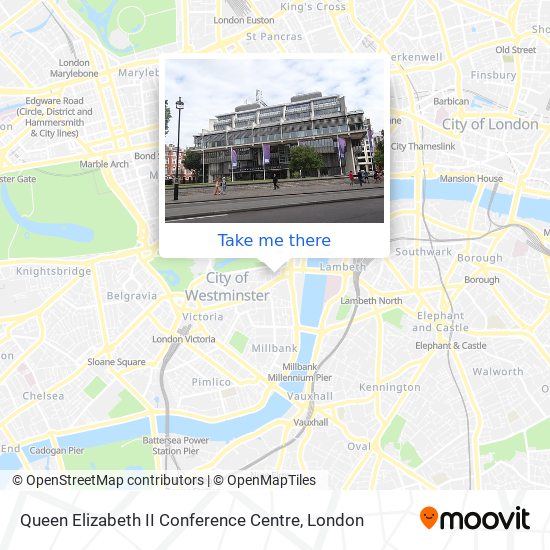 Queen Elizabeth II Conference Centre map