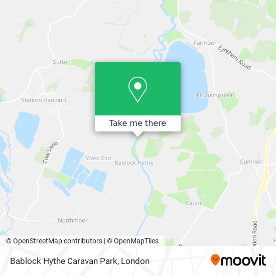 Bablock Hythe Caravan Park map