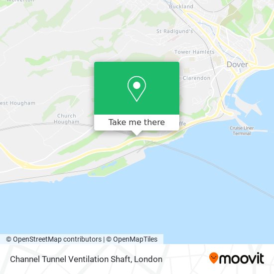 Channel Tunnel Ventilation Shaft map