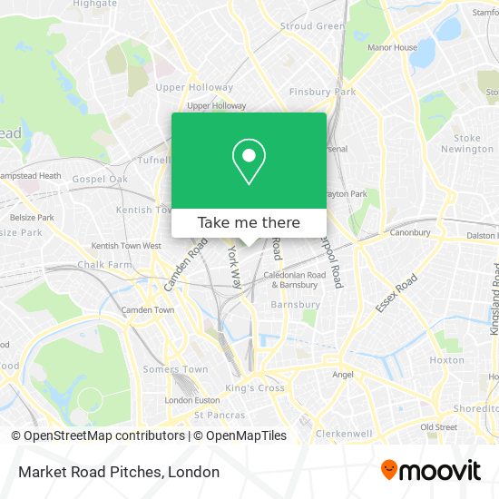 Market Road Pitches map