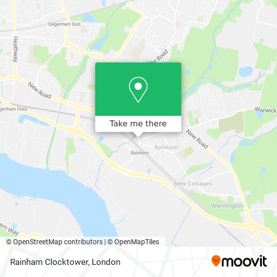 Rainham Clocktower map