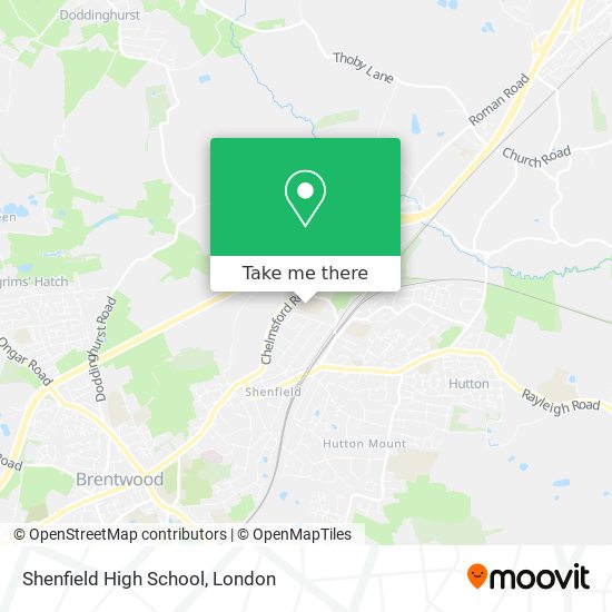 Shenfield High School map