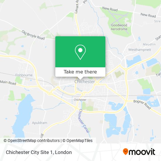 Chichester City Site 1 map