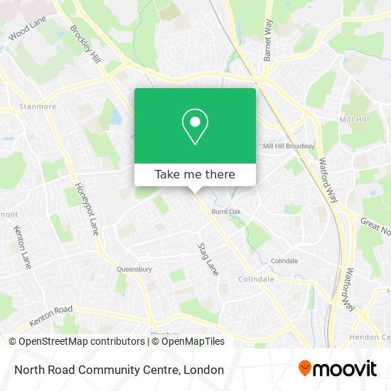 North Road Community Centre map