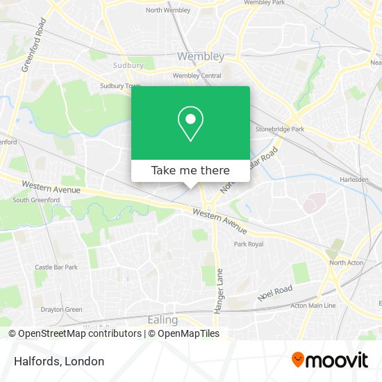 Halfords map