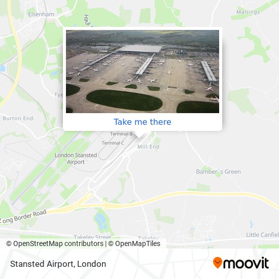 Stansted Airport map