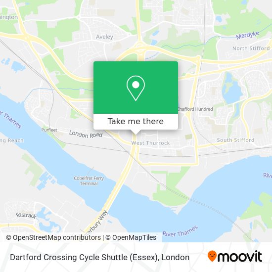 Dartford Crossing Cycle Shuttle (Essex) map