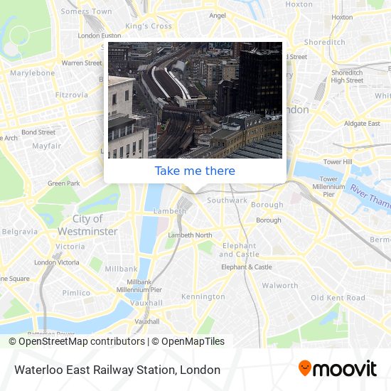 Waterloo East Railway Station map