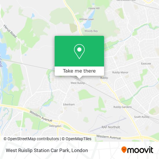 West Ruislip Station Car Park map