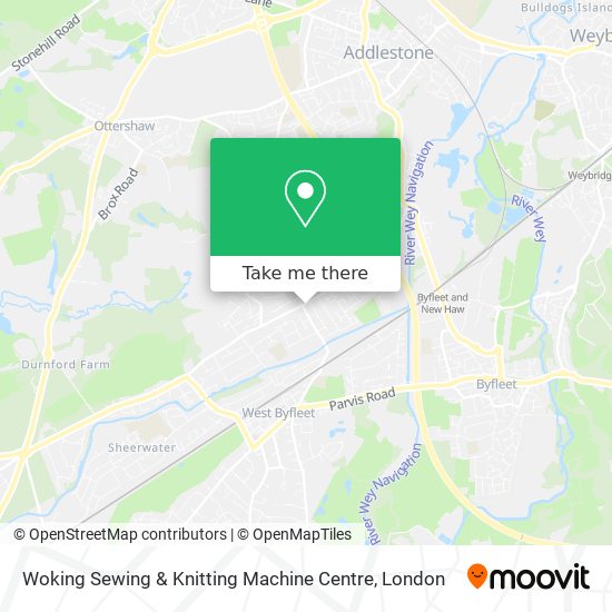 Woking Sewing & Knitting Machine Centre map
