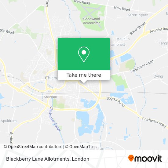 Blackberry Lane Allotments map