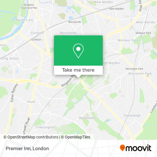 Premier Inn map
