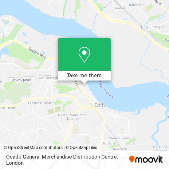 Ocado General Merchandise Distribution Centre map