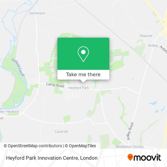 Heyford Park Innovation Centre map
