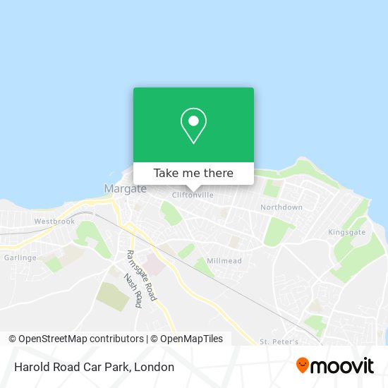 Harold Road Car Park map