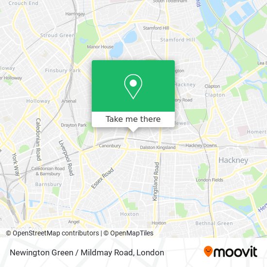 Newington Green / Mildmay Road map