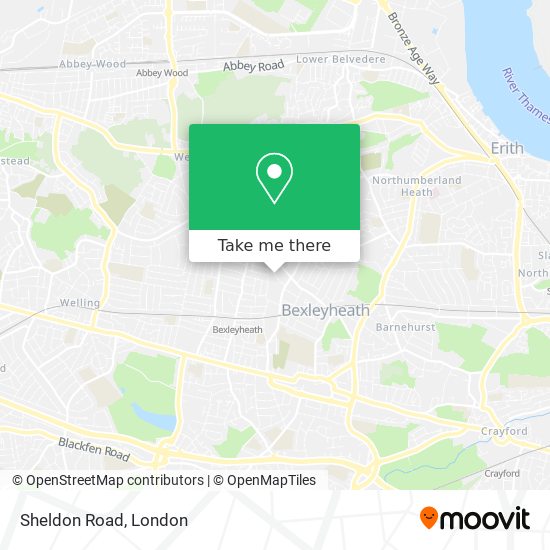 Sheldon Road map