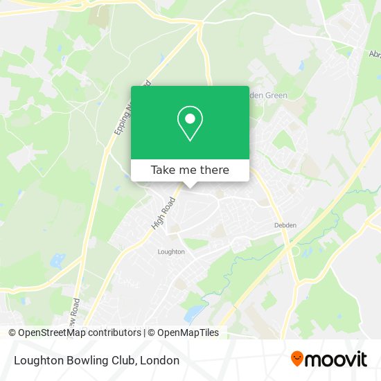 Loughton Bowling Club map