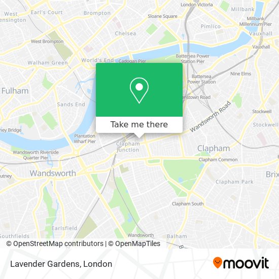 Lavender Gardens map